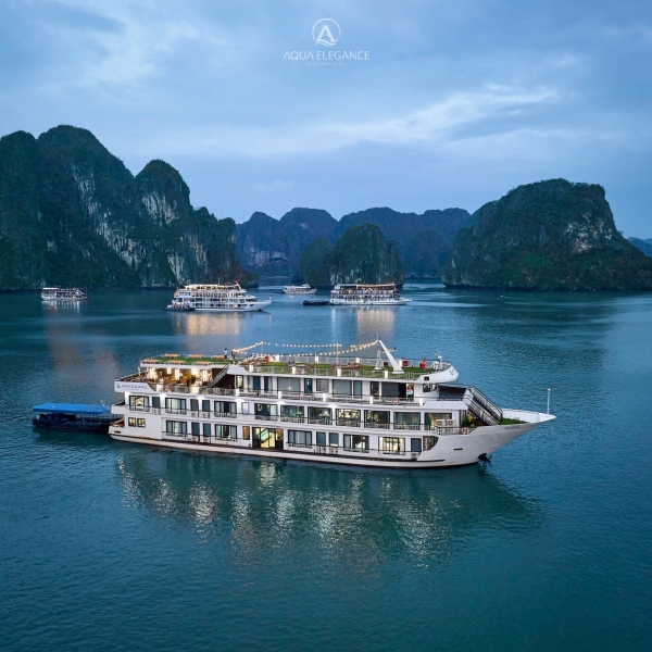 DU THUYỀN AQUA ELEGANCE 5 SAO  - 2 NGÀY 1 ĐÊM